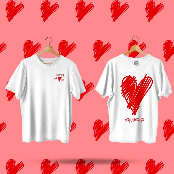 maglietta, t-shirt Mamma vita mia, gadget napoletano per festa della mamma