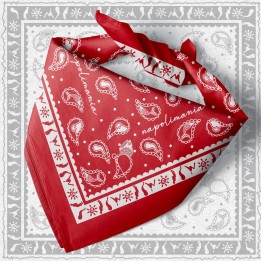 Bandana Napolimania Rossa | Tradizione Napoletana e Stile Paisley