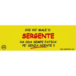 TARGA SERGENTE