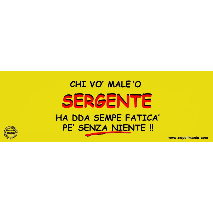 TARGA SERGENTE