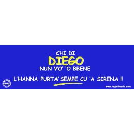 Targa divertente "Chi 'e Diego nun vò 'o bene..." | Napolimania
