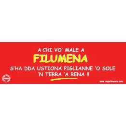 Targa divertente "Chi vò male a Filumena..." | Napolimania